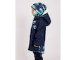 Unuo, Dětská softshellová bunda s fleecem Basic, Tm. Modročerná, Tučňáci Velikost: 116/122