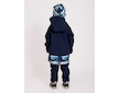 Unuo, Dětská softshellová bunda s fleecem Basic, Tm. Modročerná, Tučňáci Velikost: 134/140
