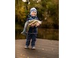Unuo, Dětská softshellová bunda s fleecem Basic, Tm. Modročerná, Tučňáci Velikost: 86/92