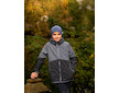 Unuo, Dětská softshellová bunda s fleecem Street, Černá, Žíhaná Antracitová Velikost: 158/164