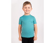 Unuo, Dětské merino triko s krátkým rukávem Nature, Aqua Velikost: 110/116