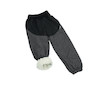 Unuo, Dětské softshellové kalhoty s beránkem Light, Černá Žíhaná Velikost: 134/140