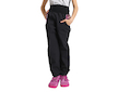 Unuo, Dětské softshellové kalhoty s fleecem Basic, Černá, Kouzelné květiny Velikost: 110/116 - Černá