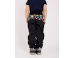 Unuo, Dětské softshellové kalhoty s fleecem Basic, Černá, Roboti Velikost: 104/110
