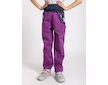 Unuo, Dětské softshellové kalhoty s fleecem Basic, Ostružinová, Jednorožci Velikost: 98/104