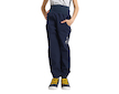 Unuo, Dětské softshellové kalhoty s fleecem Basic, Tm. Modročerná Velikost: 104/110 - Tm. Modročerná