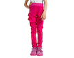 Unuo, Dětské softshellové kalhoty s fleecem pružné Fantasy, Fuchsiová Velikost: 104/110
