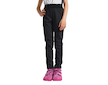 Unuo, Dětské softshellové kalhoty s fleecem pružné Sporty, Černá Velikost: 152/158