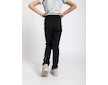 Unuo, Dětské softshellové kalhoty s fleecem pružné Sporty, Černá Velikost: 158/164