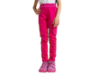 Unuo, Dětské softshellové kalhoty s fleecem pružné Sporty, Fuchsiová Velikost: 104/110 - Fuchsiová