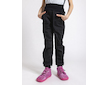 Unuo, Dětské softshellové kalhoty s fleecem Street, Černá Velikost: 128/134