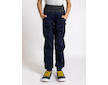 Unuo, Dětské softshellové kalhoty s fleecem Street, Tm. Modročerná Velikost: 134/140