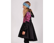 Unuo, Dívčí softshellový kabát s fleecem Romantico, Černá, Divočina Velikost: 146/152