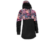 Unuo, Dívčí softshellový kabát s fleecem Street, Černá, Kouzelné květiny Velikost: 152/158