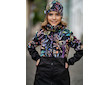 Unuo, Dívčí softshellový kabát s fleecem Street, Černá, Podzimní bobule Velikost: 128/134