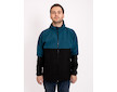 Unuo, Pánská softshellová bunda s fleecem Arno, Černá, Kobaltová Velikost: M