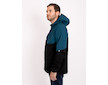 Unuo, Pánská softshellová bunda s fleecem Arno, Černá, Kobaltová Velikost: M