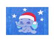 Vánoční bavlněné punčocháčky New Baby modré se slonem
