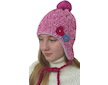 Zimní čepice laponka (DL2033) - Růžová