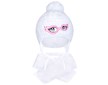 Zimní dětská pletená čepička se šálou New Baby bílá - Bílá