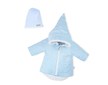 Zimní kojenecký kabátek s čepičkou Nicol Kids Winter modrý - Modrá