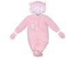 Zimní kombinézka New Baby Nice Bear růžová - Růžová