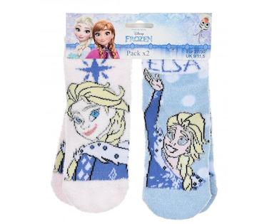2 páry dětské huňaté ponožky s ABS Frozen (chluphs0743)