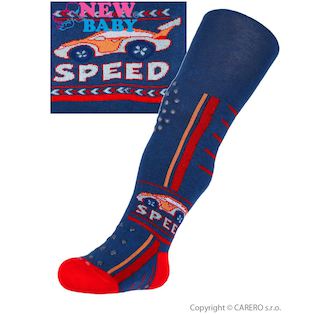Bavlněné punčocháčky New Baby 3xABS tmavě modré speed