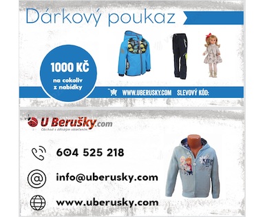 Dárkový poukaz k nákupu UBerušky 1000,-Kč