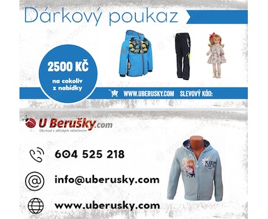 Dárkový poukaz k nákupu UBerušky 2500,-Kč