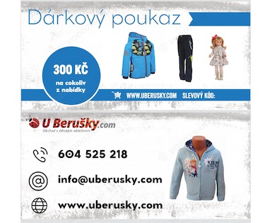 Dárkový poukaz k nákupu UBerušky 300,-Kč