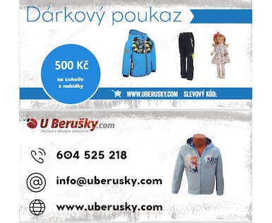 Dárkový poukaz k nákupu UBerušky 500,-Kč