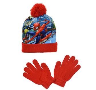 Dětská čepice a rukavice Spiderman (Rh 4077)