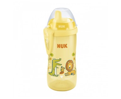 Dětská láhev NUK Kiddy Cup 300 ml žlutá