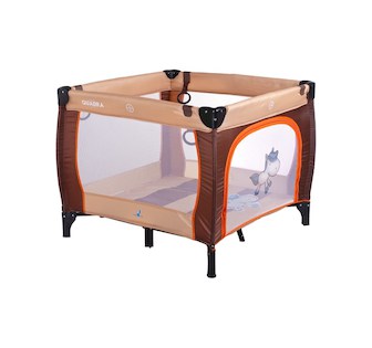 Dětská skládací ohrádka CARETERO Quadra brown