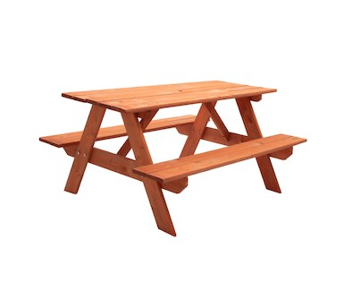 Dětské dřevěné posezení lavice a stůl NEW BABY 118 x 90 cm