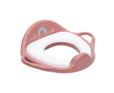 Dětské sedátko na WC měkké METEO růžové