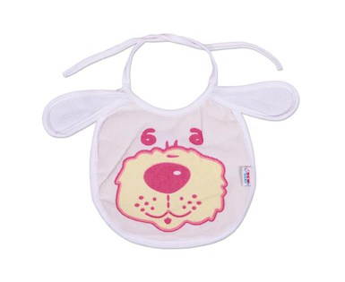 Dětský bryndák New Baby bílo-růžový