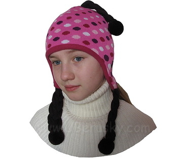 Dívčí čepice laponka (DL1005)