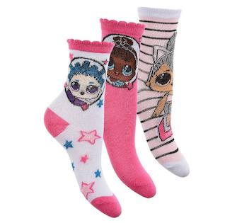 Dívčí ponožky Lol 3 páry (hu0628-2)