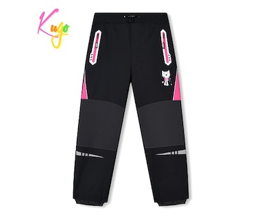 Dívčí softshellové kalhoty Kugo bez zateplení (HK3116a)