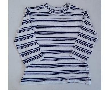Dívčí tričko s dlouhým rukávem Girlwear s proužky, vel. 116