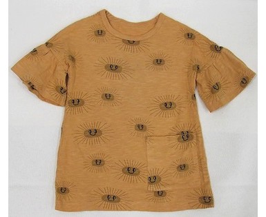 Dívčí triko s nabíranými rukávy, vel. 110/116