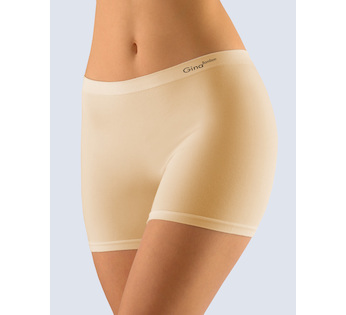 GINA dámské boxerky delší nohavička, kratší nohavička, bezešvé, klasické, jednobarevné Bamboo PureLine 03013P  - tělová  L/XL