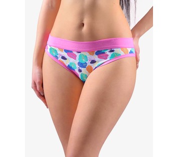 GINA dámské kalhotky bokové se širokým bokem, širší bok, šité, s potiskem Disco XVII 16169P  - pink atlantic 38/40