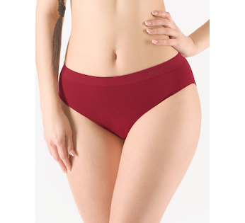 GINA dámské kalhotky klasické, širší bok, bezešvé, jednobarevné Bamboo PureLine 00019P - brandy L/XL