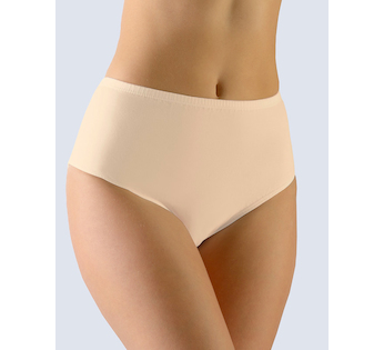 GINA dámské kalhotky klasické v nadměrných velikostech, nadměrné, šité, jednobarevné  11087P  - tělová  62/64