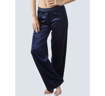 GINA dámské kalhoty dlouhé rovné základní délka, šité, klasické, jednobarevné  96084P  - lékořice  L