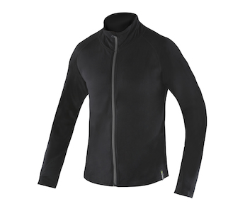 GINA dámské mikina s dlouhým rukávem, dlouhý rukáv, šité, jednobarevné ECO Bamboo Sport 99006P - černá XXL