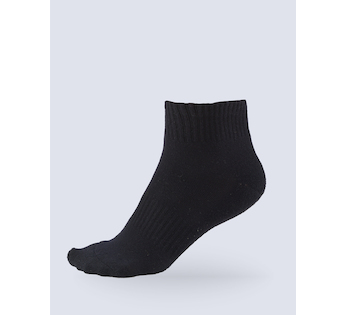 GINA dámské ponožky sportovní froté, bezešvé, jednobarevné Bambusové ponožky 82008P  - černá  38/41